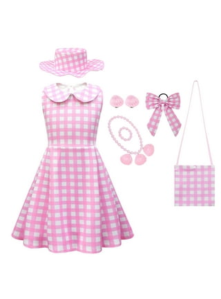 Pink Gingham Dress Girls
