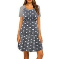 thumbnail image 3 of PALACLOTH Floral Short Sleeve Polka Dot Pregnancy Womens Dress For Maternity, 3 of 7