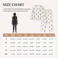thumbnail image 4 of Honeii Hot Air Balloon print Women's Pajama Sets Long Sleeve Button Down Sleepwear Nightwear Soft Pjs Lounge Sets-Small, 4 of 7