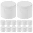 thumbnail image 4 of 50 tapas blancas abatibles para botellas, tapas de plástico reutilizables de repuesto, tapas vacías para pasta de dientes, tapas rellenables para botellas, tapas vacías para botellas de champú, 4 of 8