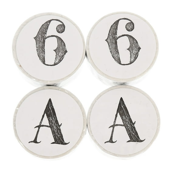 AURARMLET Decorative Multi Purpose Washi Tape with English Letter Number Patterns for Journals and Crafts