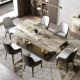 thumbnail image 4 of Italian Classic Design Fashion Popular Nordic Home Furniture Small Apartment Dining Table And Chairs Combination Household My Lux Decor Round, 4 of 12