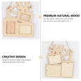 thumbnail image 3 of HAMPPLIES 4pcs Romantic Wood Photo Frame In Heart Shape For Special Occasions, 3 of 7