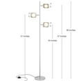 thumbnail image 2 of Brightech Arbre LED Projecteur Lumineux 3 Lumière Lampadaire Debout, Argent, 2 of 10