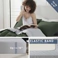 thumbnail image 5 of LammaLoe Full-Size Comforter Set, With Sheets, Reversible Bed In A Bag 7 Piece, Bedding Set, Olive Green, 5 of 7