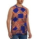 thumbnail image 2 of Fotbe Vintage USA Flag Men's Camiseta sin Mangas Estampada para Hombres, Playera Casual para Gimnasio, Entrenamiento, Playa-3X-Large, 2 of 7