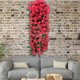 thumbnail image 5 of Ramo de Rosas Violetas Simuladas con Base de Ratán - Cestas Colgantes de Flores Artificiales para Decoración de Interiores y Exteriores, Paisajismo para Todas Las Estaciones, 0,9 M de Largo, Violetas, 5 of 5