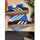 thumbnail image 3 of NIB Ad-id-as Men's 12.5 Gazelle Indoor Sneaker Black White Gum Casual Shoes H06259, 3 of 6