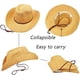 thumbnail image 4 of Sombrero de paja vaquero/vaquera estilo western para hombres y mujeres, 4 of 5
