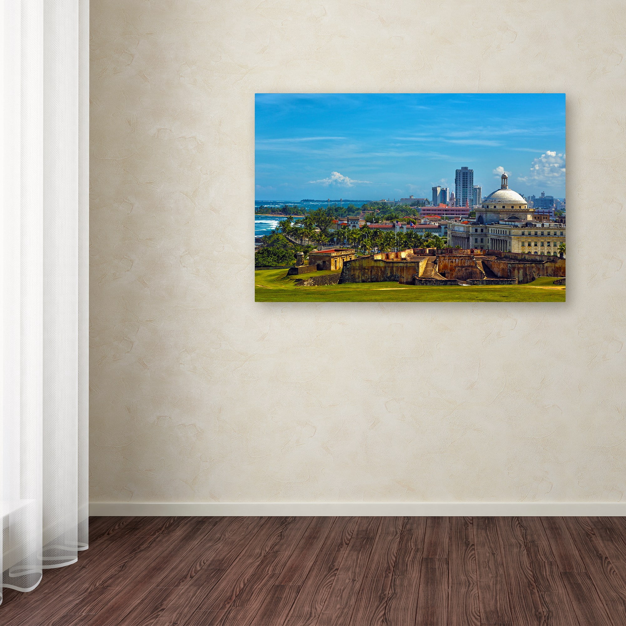 Trademark Fine Art "Old San Juan" Canvas Art by CATeyes