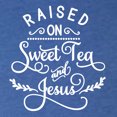 thumbnail image 5 of Wild Bobby Raised on Sweet Tea and Jesus Inspirational/Christian Men Premium Tri Blend Tee, Vintage Royal, X-Large, 5 of 5