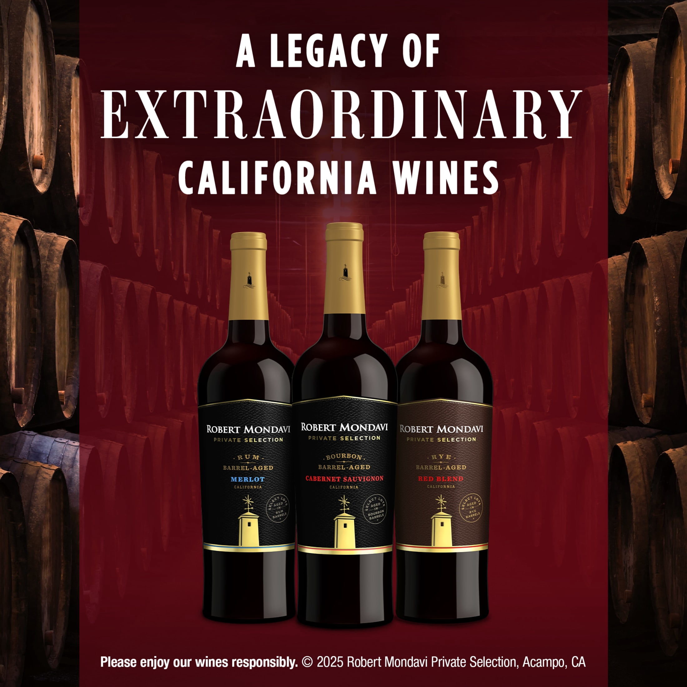 Robert Mondavi Private Selection Bourbon Barrel Aged Cabernet 