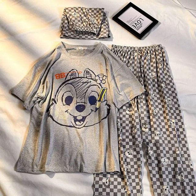 Sanrio-Pijama de Hello Kitty con dibujos animados de Anime Kawaii Kuromi Pachacco, ropa para el hogar, pantalones exquisitos de moda, conjunto de tres piezas fino Y2K