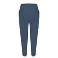 thumbnail image 6 of Women's Casual Trousers with Elastic Waist and Pockets Comfortable Everyday Pants for Versatile Wear, 6 of 9