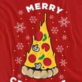 thumbnail image 2 of Merry Christmus Christmas Pizza Unisex Adult T Shirt, 2 of 5