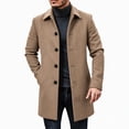 thumbnail image 6 of LONKITO Mens Peacoat Long Jackets Relaxed Fit Outerwear Coats with Pockets for Fall Winter Clothes, 6 of 7