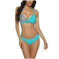 thumbnail image 1 of Birdeem Bikinis Sets for Women Womens Split Swimsuit Color Matching Bra Pants Split Swimsuit Set, 1 of 9