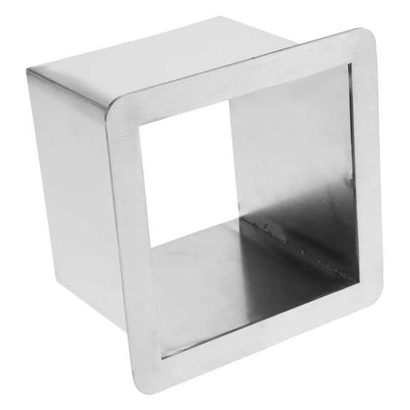 DEEPCRAFF 1Pcs Stainless Steel Counter Grommet Silver Square Trash Disposal For Kitchen Counters