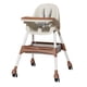 thumbnail image 2 of Silla alta para bebé, trona portátil, asiento compacto y ancho, actividades al aire libre, silla de comedor multifuncional para niños pequeños para , MARRÓN marrón, 2 of 10