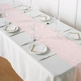 thumbnail image 3 of BalsaCircle 12" x 108" Blush Crinkled Accordion Taffeta Table Runner Party Events Linens, 3 of 8