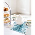 thumbnail image 4 of Eucalyptus Aqua Kitchen Dish Towels for Drying Dishes Set of 3, Stripes Bottle Flower Cactus Plant Waffle Weave Microfiber Hand Tea Bathroom Towels Quick Dry & Absorbent Towel 12x12, 4 of 7