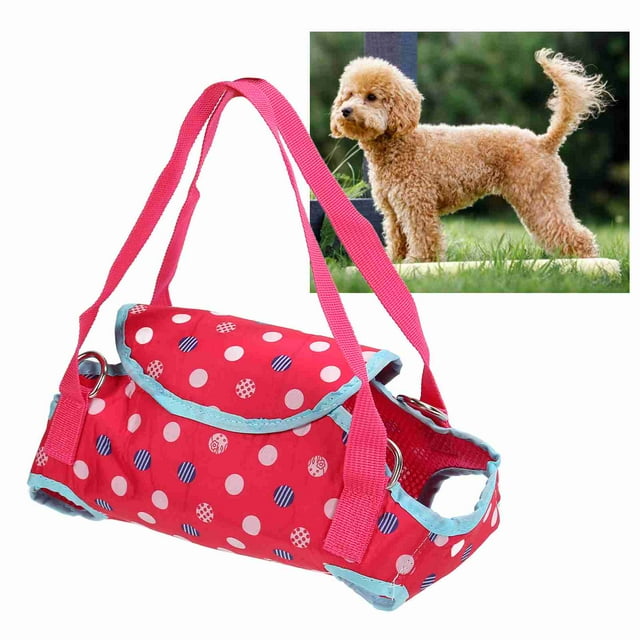 Soporte De Elevación Para Mascotas, Arnés De Soporte Para Mascotas De Poliéster Lavable, Transpirable, Cómodo, De Un Hombro, De Color Rosa, Para Gatos Para Exteriores