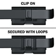 thumbnail image 5 of De-Bin Phone Holster Designed for iPhone SE (2020)- iPhone 6 6s 7 8 Rugged Nylon Belt Case with Belt Clip Cell Phone Holster with Belt Loops Cover Sleeves Fits Apple iPhone with Other case on- Black, 5 of 5
