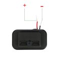 thumbnail image 4 of DC 12V-24V LED Dual USB Car Fast Charger Socket Power Outlet for Boat Marine RV Car, 66.5x39mm, 4 of 10