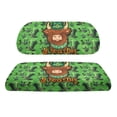 thumbnail image 2 of Pzuqiu Golf Cart Backrest Bottom Seat Cover Soft Polyester, Compatible with Outdoor Golf Carts, for Club Car Precedent Ezgo Club Car Cart, St patrick's day, 2 of 10