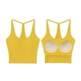 thumbnail image 5 of QASIEATN Womens Tank Tops with Built in Bra Summer Padded Yoga Shirt Solid Color Workout Camisole Casual Undershirt, 5 of 6