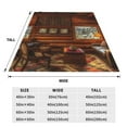 thumbnail image 5 of Bingfone Log Cabin Inside Print Flannel Fleece Blanket Throw Blanket For Bed,Sofa,Couch,Travel,Camping(80"X60"), 5 of 9