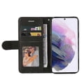 thumbnail image 5 of unique Compatible With Samsung Galaxy S21 Plus 5g Leather Wallet Book Flip Folio Stand View Cover - Black, 5 of 5