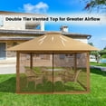 thumbnail image 2 of Costway 13x13ft Pop-up Instant Canopy Tent Mesh Sidewall UV50+ Adjust Outdoor Patio, 2 of 10
