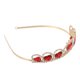 thumbnail image 4 of GOOHOCHY Tiara de corazón rojo, corona de corazón, joyería para el cabello, corona de boda para novia, 4 of 7