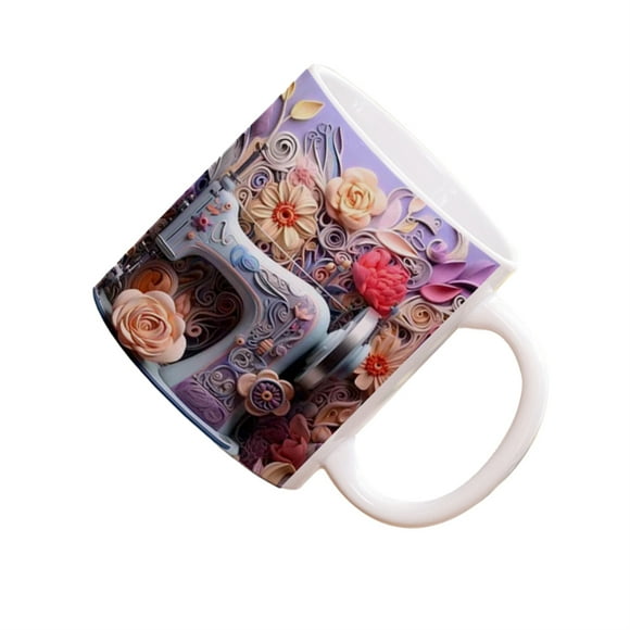 Taza de Cerámica Única Advancent Máquina de Coser 3D