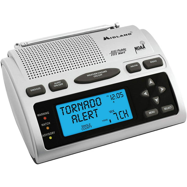 Midland Wr300 Deluxe Noaa Emergency, Weather Radio Alarm Clock