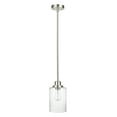 thumbnail image 4 of Globe Electric Annecy 1-Light Brushed Nickel Pendant with Clear Glass Shade, Bulb Included, 61010, 4 of 7