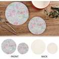 thumbnail image 4 of Coolnut Round Cotton Trivets Pot Holders, Hot Pads Pure Cotton Stylish Coasters for Boho, Farmhouse, Kitchen - 2pcs Home Decor, 4 of 7