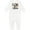 AA-White, variant on Yes, This is My 1st Rodeo Cowboy Hat with Red Band, Lasso Baby Romper Coveralls