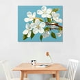 thumbnail image 2 of COMIO zoinart Hand Painted Oil Painting on Canvas Abstract White Flower Modern Canvas Wall Art Floral Contemporary Art Textured Tree Artwork for Home Decorations, 2 of 4