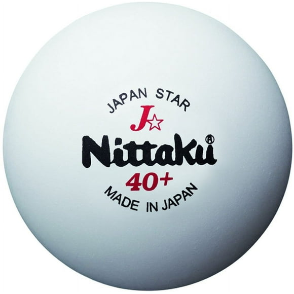 Nittaku NB-1340 Balle de Tennis de Table, Entraînement, Étoile Japonaise, Pack de 3