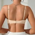 thumbnail image 5 of WCMZJ Balconette T Shirt Bras for Women Sexy Flexible Underwire Bra with Balconette Neckline Pillowy Spacer Cups Beige 85B, 5 of 5