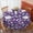 Unicorn And Heart-1, variant on Unicorn and Heart Purple Pattern Round Tablecloth 70"x70", Wrinkle Resistant Wipeable Table Cover for Kitchen Dining Room Picnic Patio and Party