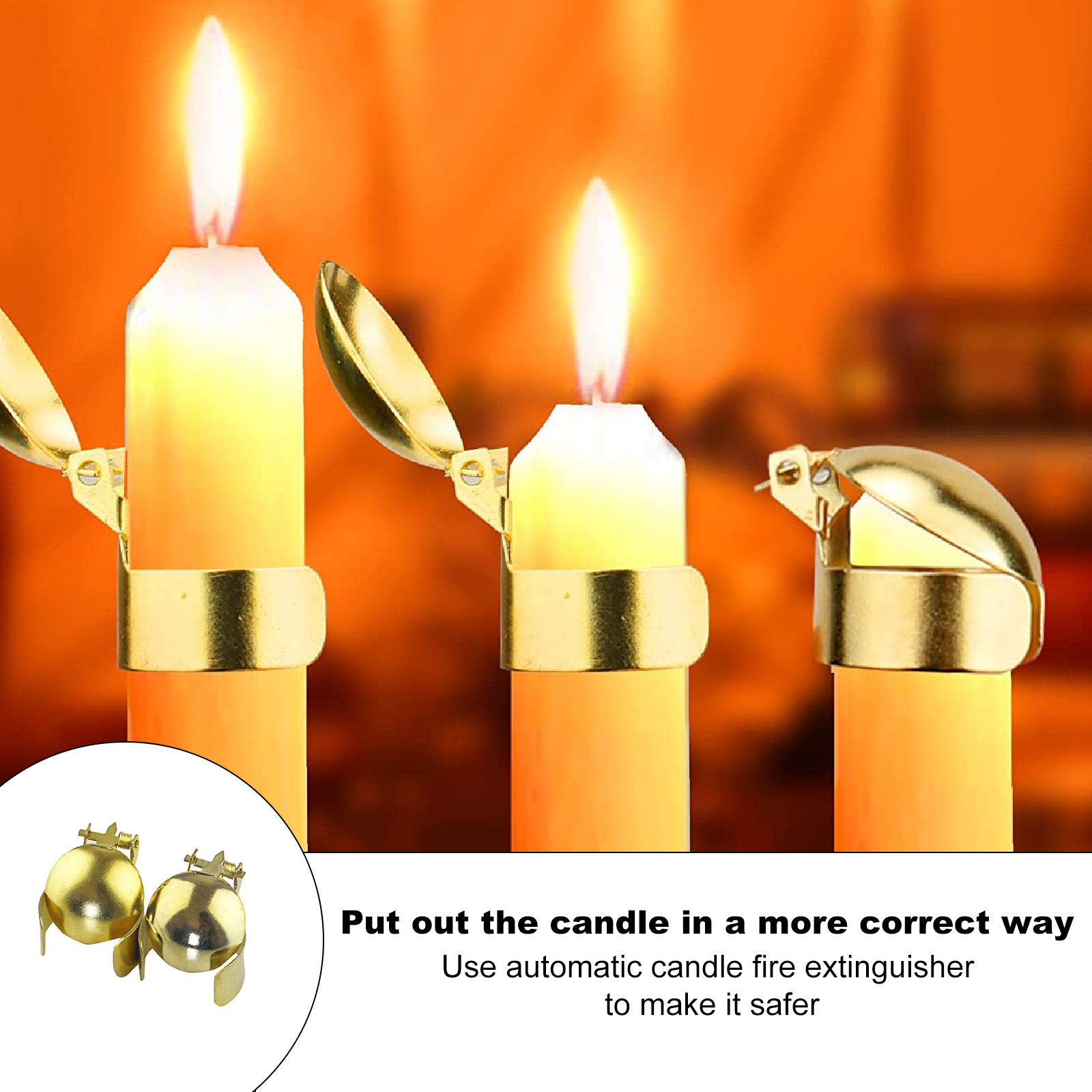 HUKOER Candle Snuffer Automatic fire extinguishing Candle Snuffer