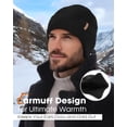 thumbnail image 5 of FURTALK Winter Beanie Hats with Earflap for Men Warm Fleece Line Knitted Outdoor Caps, 5 of 6