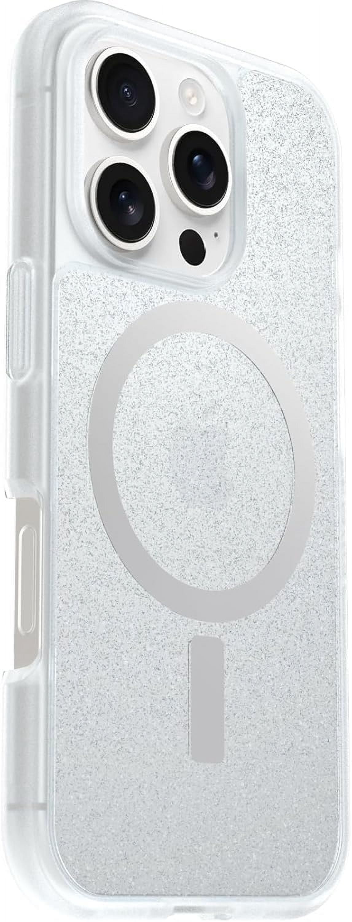 OtterBox iPhone 16 Pro (Only) - React Series Case - Stardust (Silver Flake/Clear) - Snaps to MagSafe - Ultra-Thin - Non-Retail Packaging