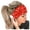 Red, variant on Head Bands for Women's Hair Stretchy Print Wrap Headbands