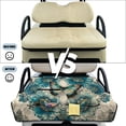 thumbnail image 5 of Xoenoiee Vintage Butterfly Flower Print Universal Golf Cart Seat Towel Blanket for Club Car Precedent Tempo DS EZGO TXT RXV More 2 Seat Carts Keeps Seats Clean, Summer Golf Cart Seat Cushion Covers, 5 of 6