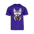 thumbnail image 1 of Men's DJ Cat Short-Sleeve T-Shirt - Purple - X-Large, 1 of 1