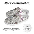 thumbnail image 6 of KLL Vintage Butterflies Pattern Adult Unisex Cozy Slippers,Fuzzy Slip-on Slippers TPR Sole Slippers Comfort Plush Home Footwear for Indoor & Outdoor-13, 6 of 7